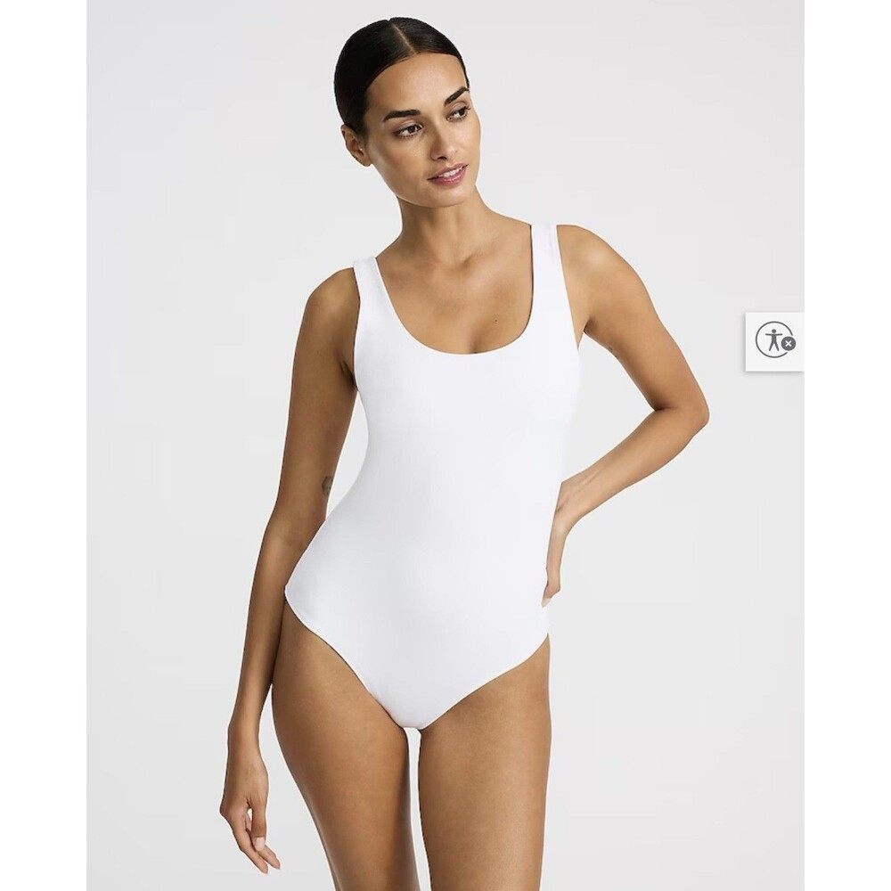 Express Body Contour Bodysuit Women Sz XL High Compression Tank Sage Green NWT - Picture 6 of 7